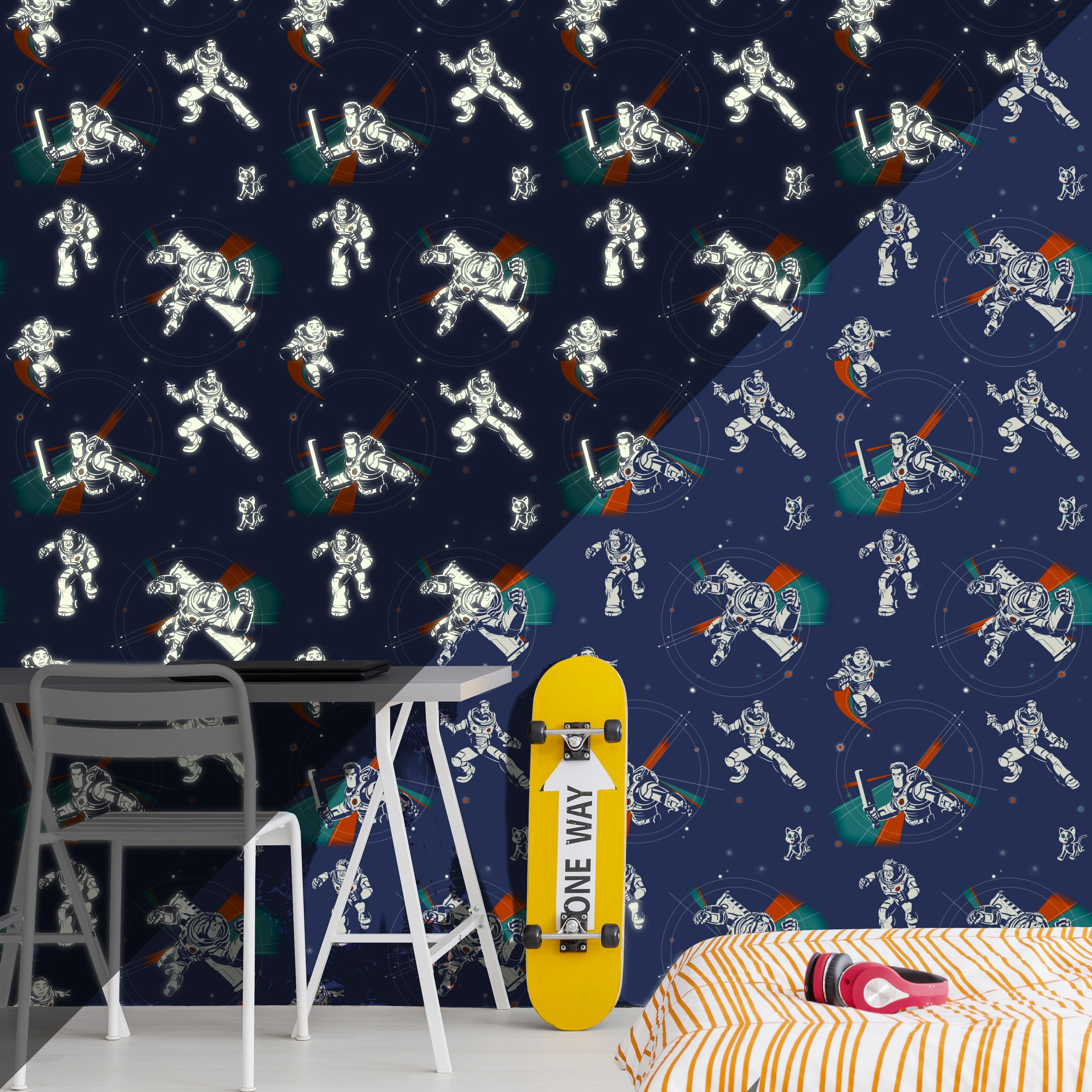 Disney Lightyear Wallpaper MultiColoured Price Comparisons | Compare The Build