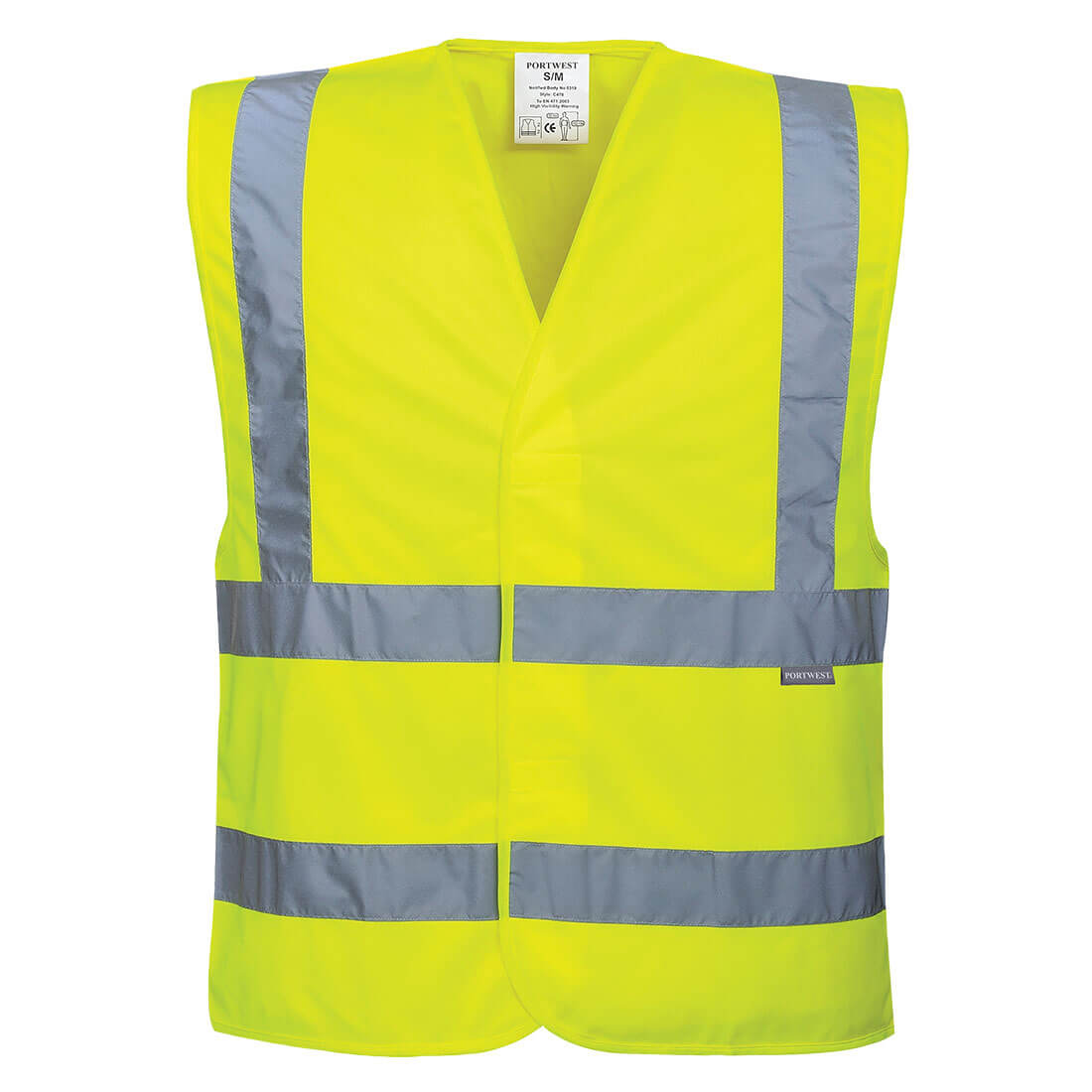 Portwest Two Band and Brace Class 2 Hi Vis Waistcoat Yellow 6XL / 7XL Price Comparisons | Compare The Build