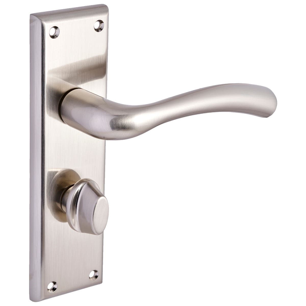 Minerva Lever Bathroom Door Handle - Brushed Satin Nickel (Pair) Price Comparisons | Compare The Build