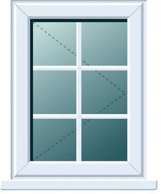 Clear Double Glazed White Upvc Right-Handed Window, (H)820mm (W)620mm | Compare The Build