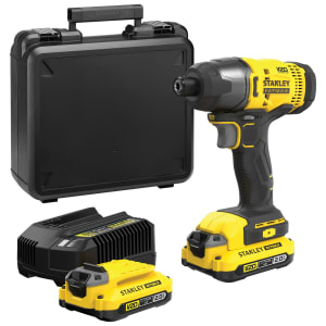 Stanley FatMax® V20 SFMCF800D2K-GB 18V 2 x 2.0AH Cordless Brushed Impact Drill Driver with Kitbox Price Comparisons | Compare The Build