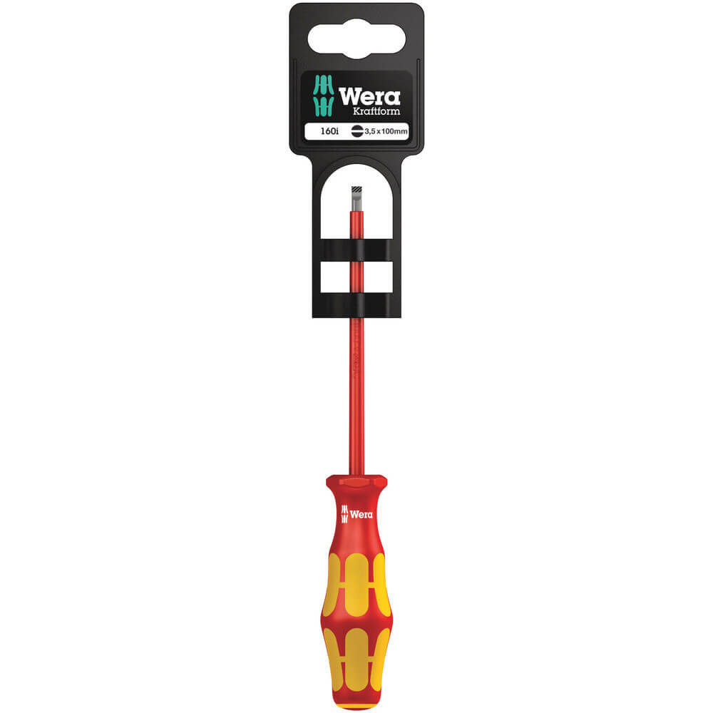 Wera 160 i SB VDE Kraftform Plus Slotted Screwdriver 3.5mm 100mm Price Comparisons | Compare The Build