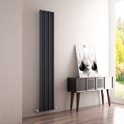 Carisa Barkod Vertical Designer Radiator, Anthracite (W)290mm (H)1800mm Price Comparisons | Compare The Build