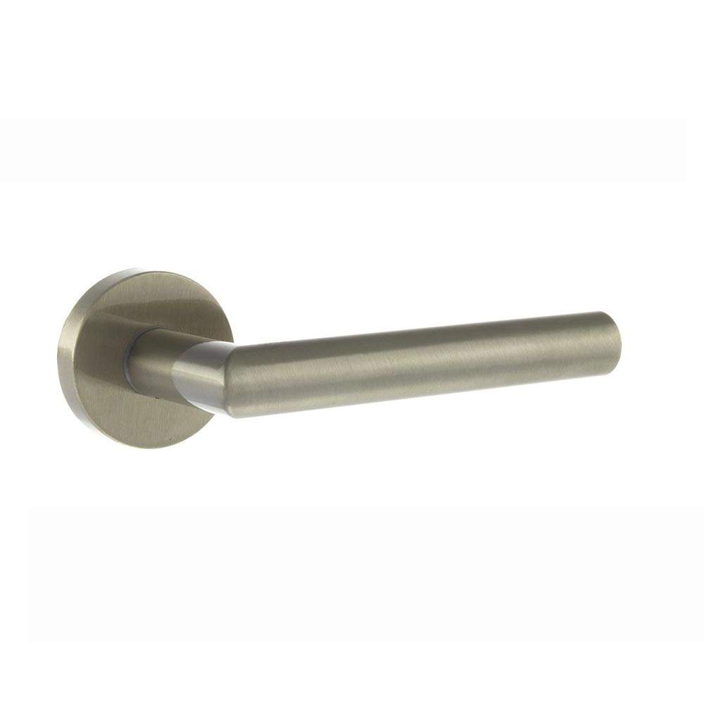 Atlantic Forme Elle Designer Lever on Minimal Round Rose - Satin Nickel Atlantic UK FMR236SN Price Comparisons | Compare The Build