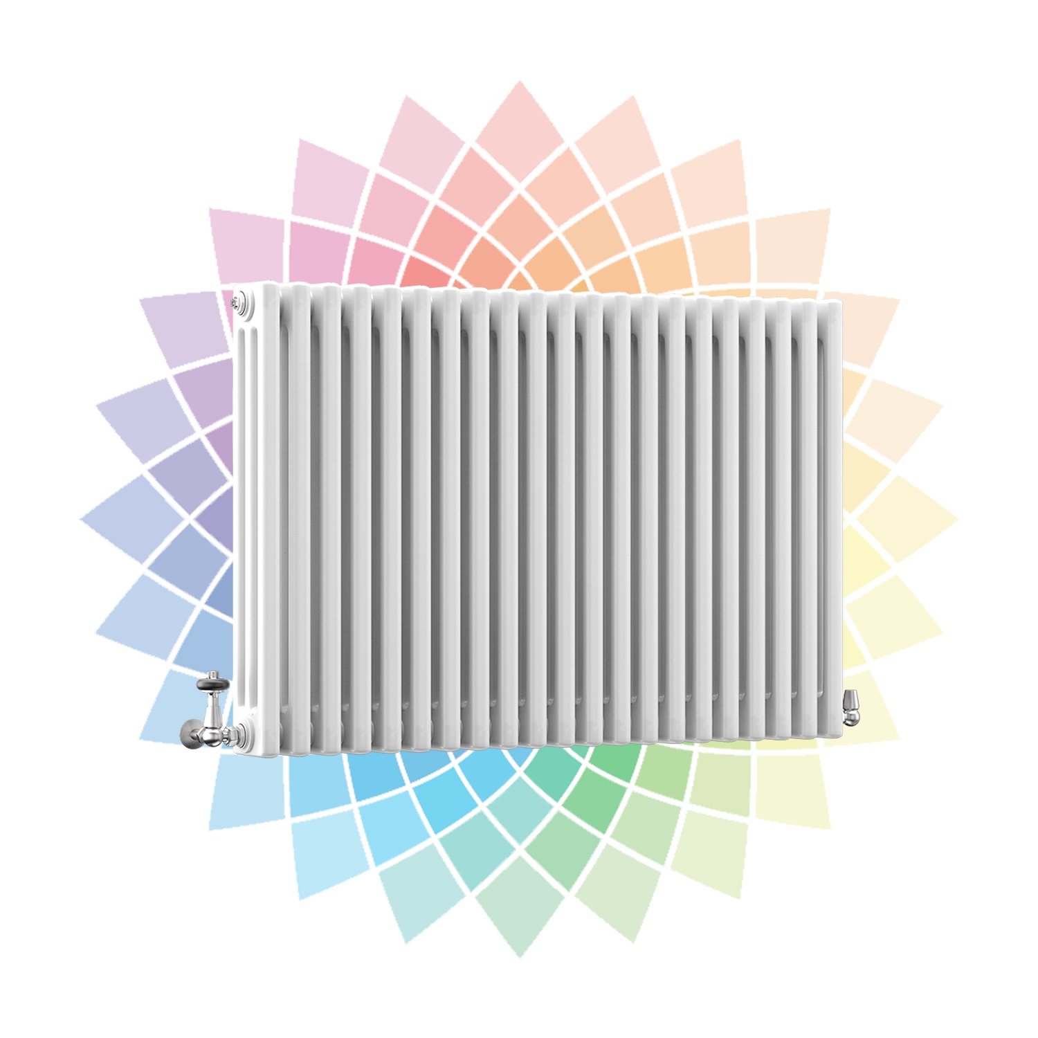 DQ Modus 3 Column Horizontal Radiator, Custom Colour, 750mm x 806mm Price Comparisons | Compare The Build