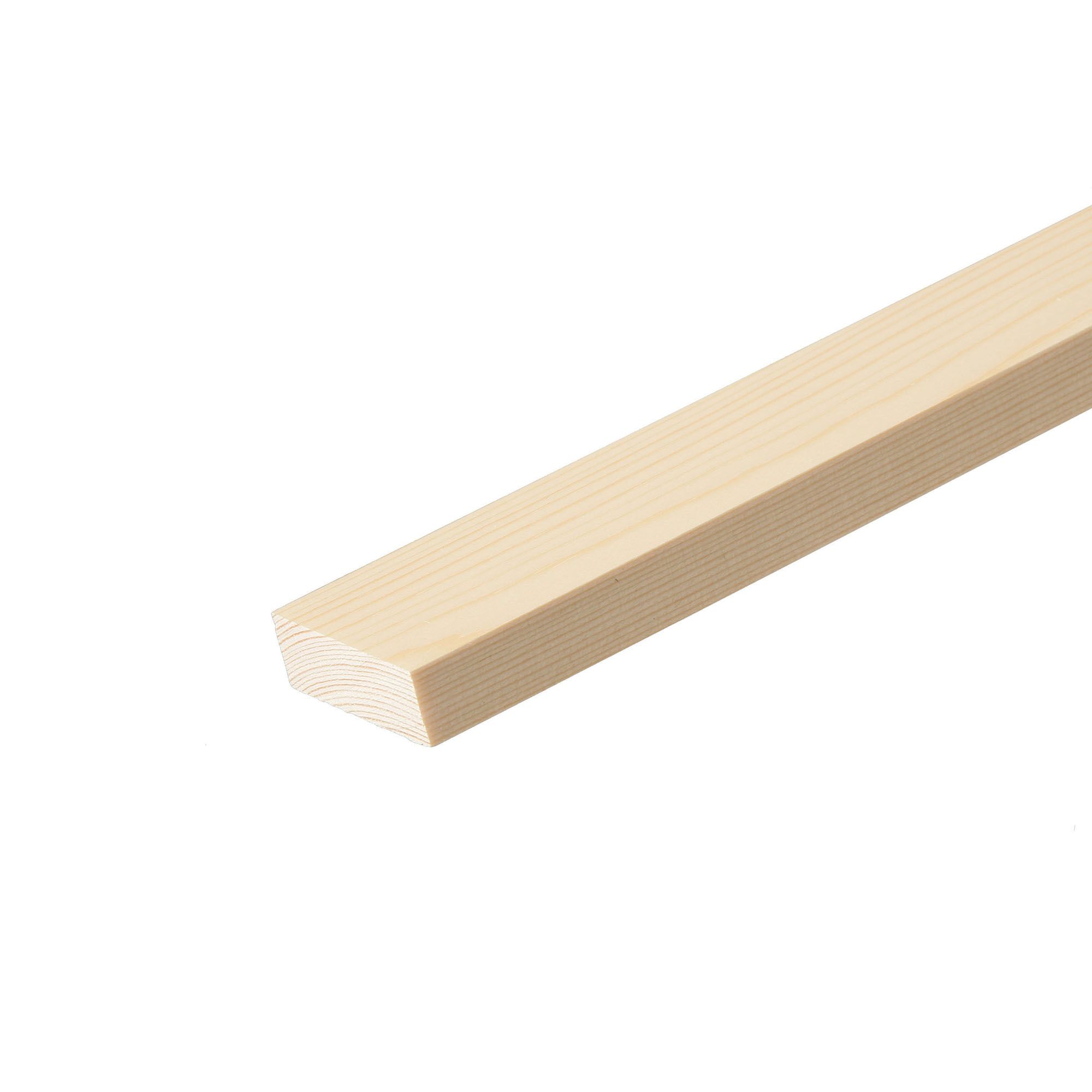 Cheshire Mouldings Smooth Square edge Pine Stripwood (L)2.4m (W)46mm (T)25mm Price Comparisons | Compare The Build