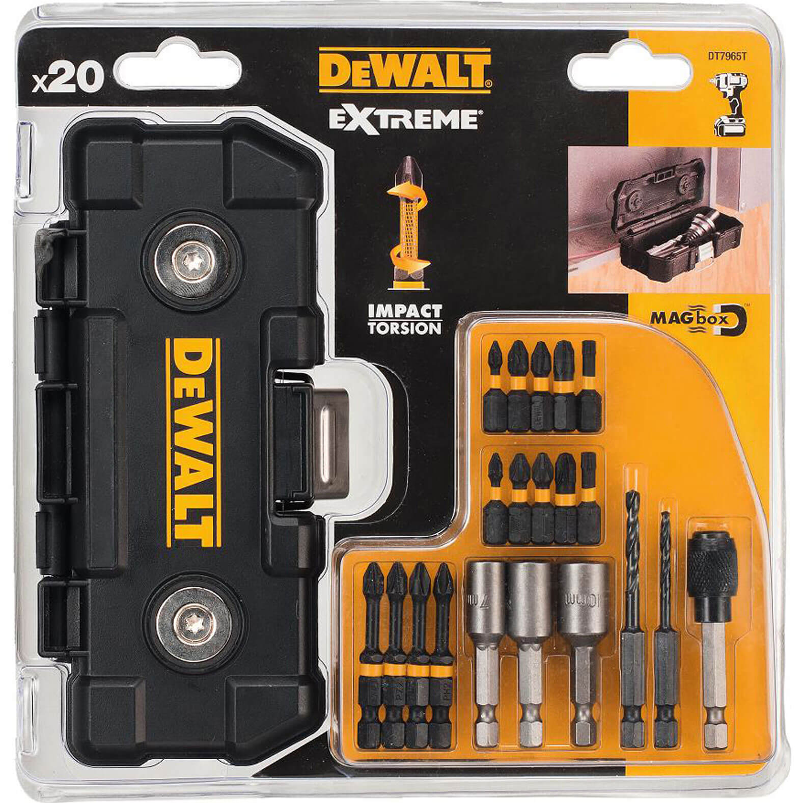 DeWalt 20 Piece Magnetic Impact Driver Bit Set Price Comparisons | Compare The Build