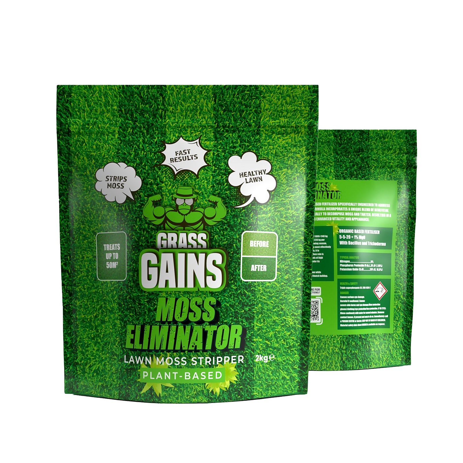 Grass Gains Moss Eliminator - 50m² | Compare The Build