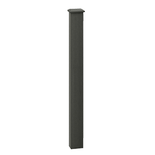 Composite Balustrade Frame Mount Newel andamp; Cap Kit - 1100mm Charcoal Price Comparisons | Compare The Build