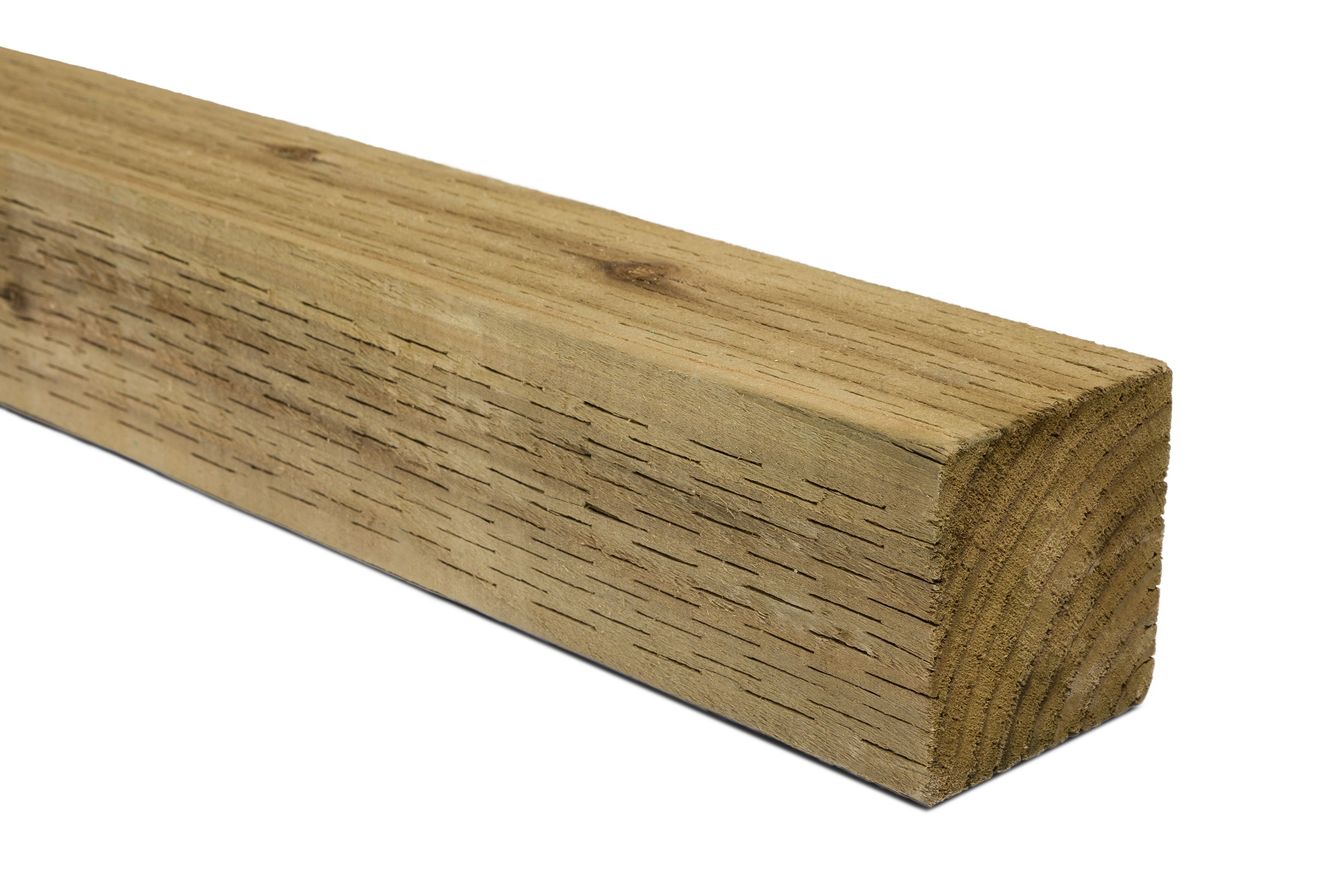 Sawn Green Timber Fence Post (H)2.4M (W)75 mm, Pack Of 2 Price Comparisons | Compare The Build