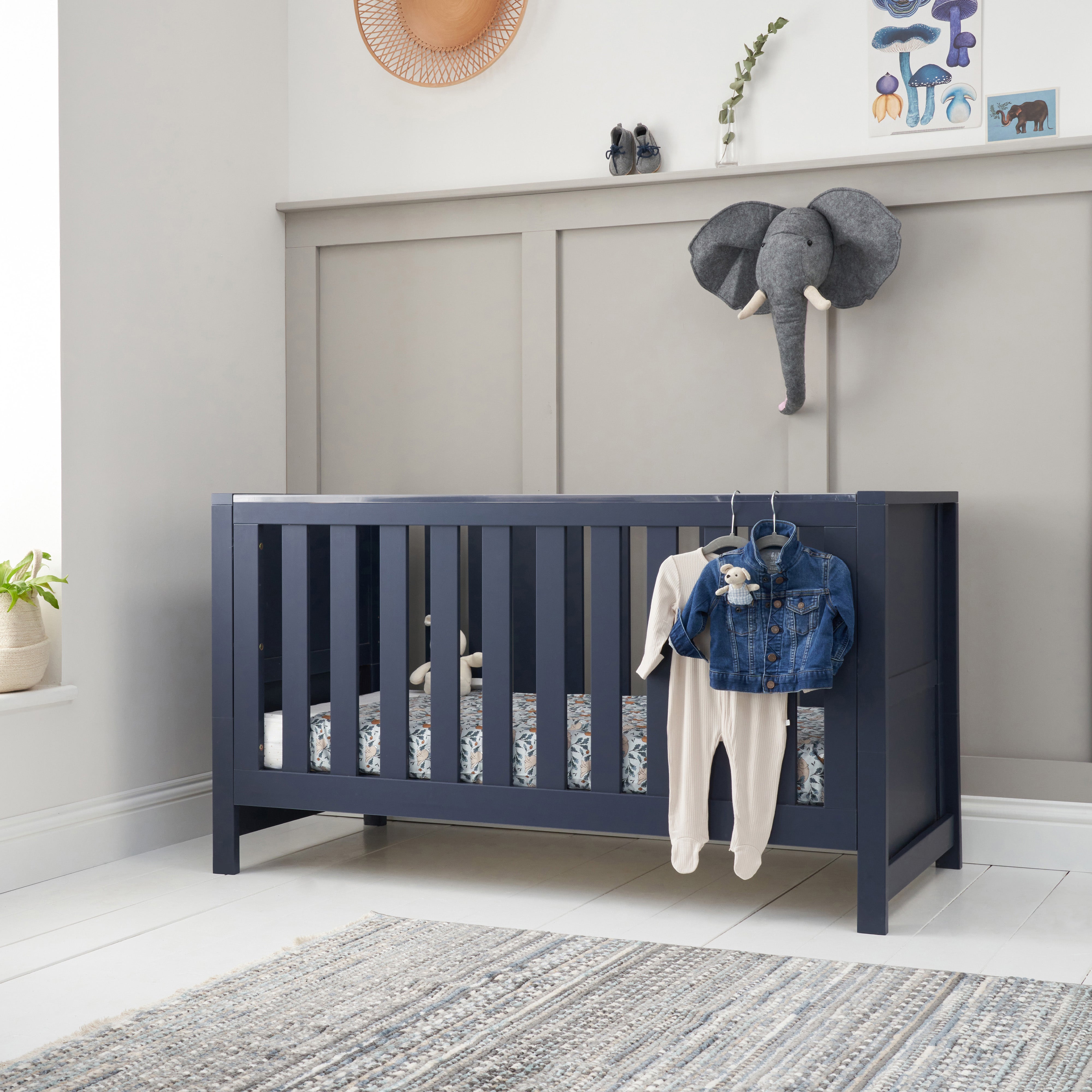Tutti Bambini Tivoli Cot Bed Navy Price Comparisons | Compare The Build