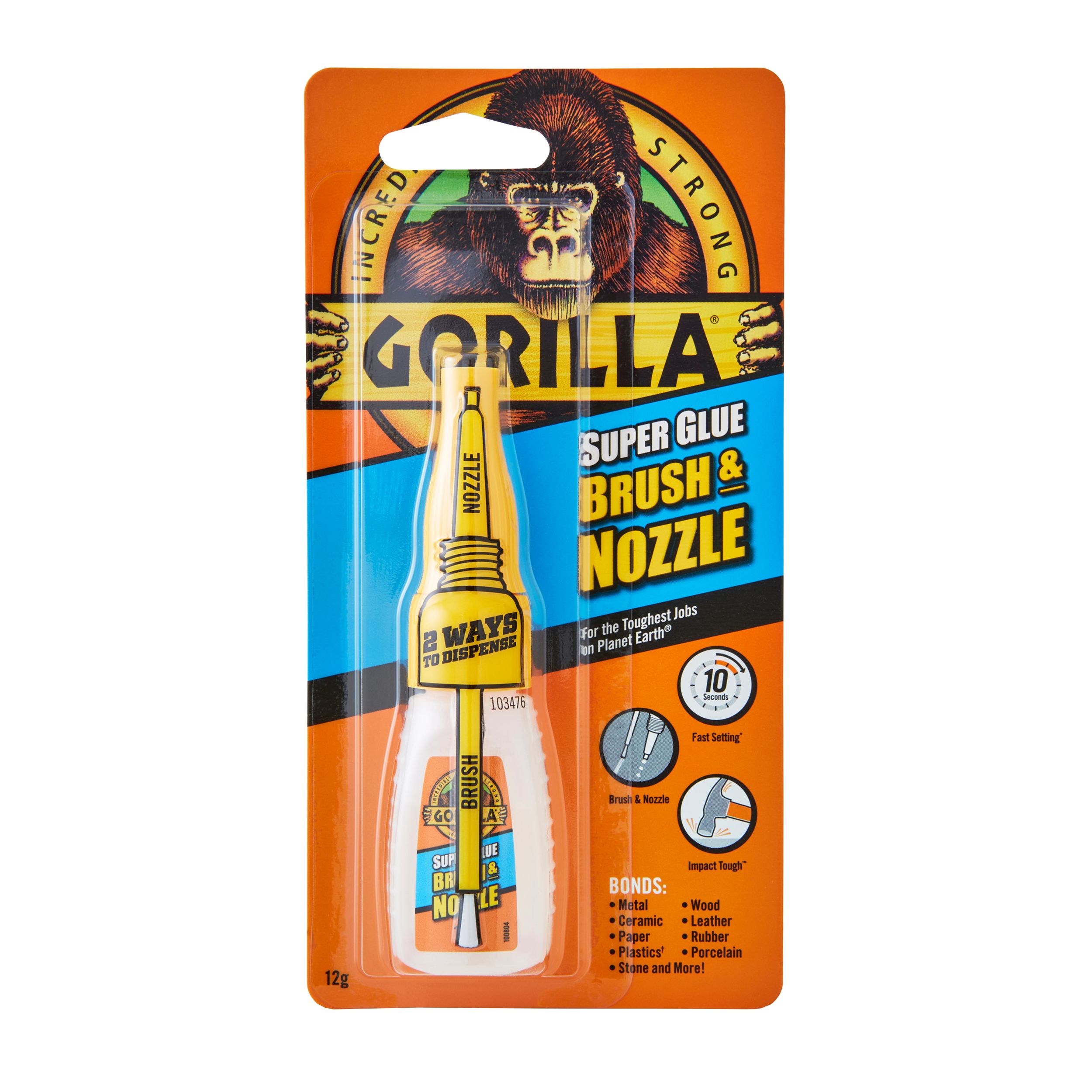 Gorilla Super Glue Brush & Nozzle - 12g Price Comparisons | Compare The Build