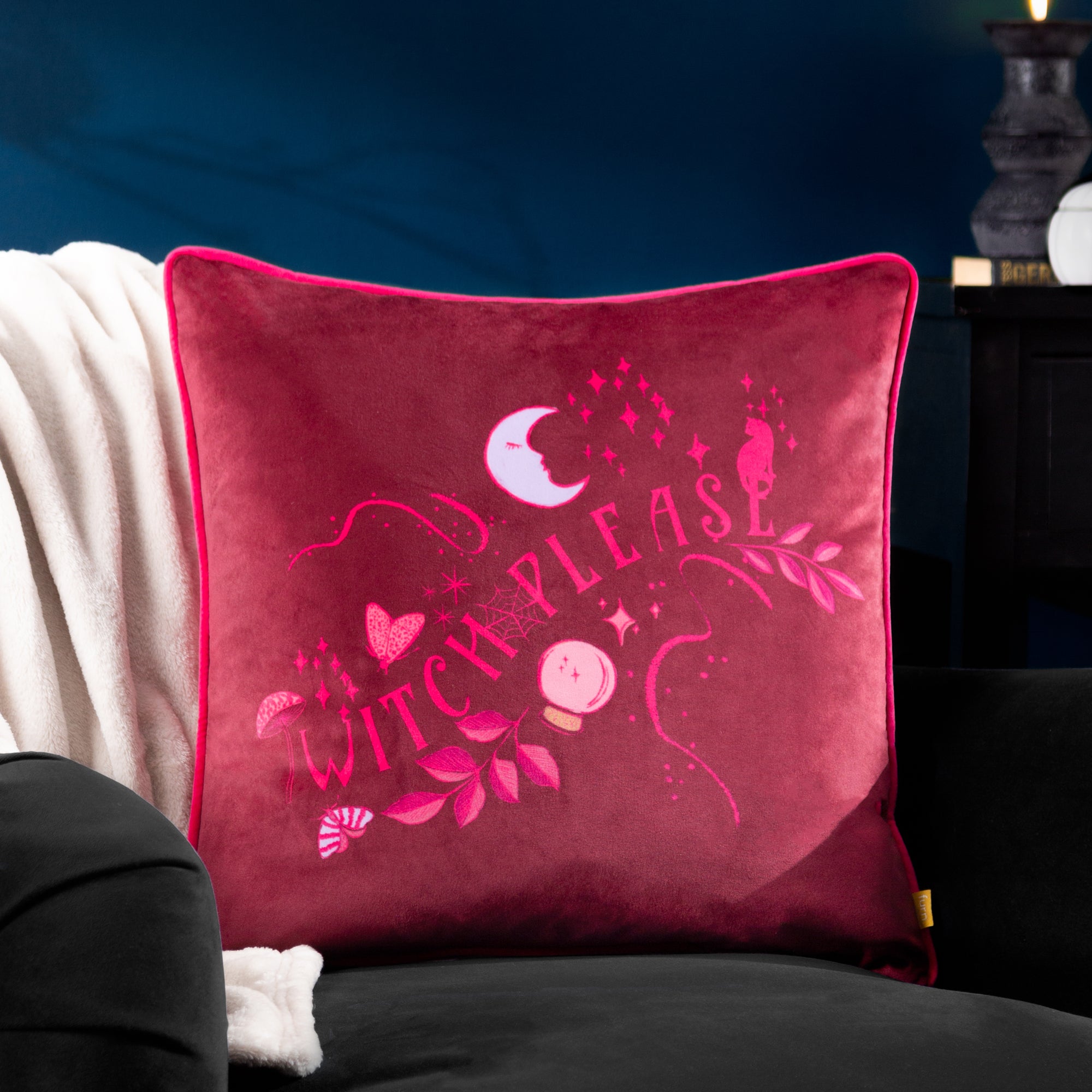 furn. Witch Please Square Cushion Purple Price Comparisons | Compare The Build