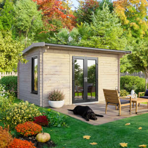 Power Sheds 14 x 8ft Central Doors Apex Log Cabin Price Comparisons | Compare The Build