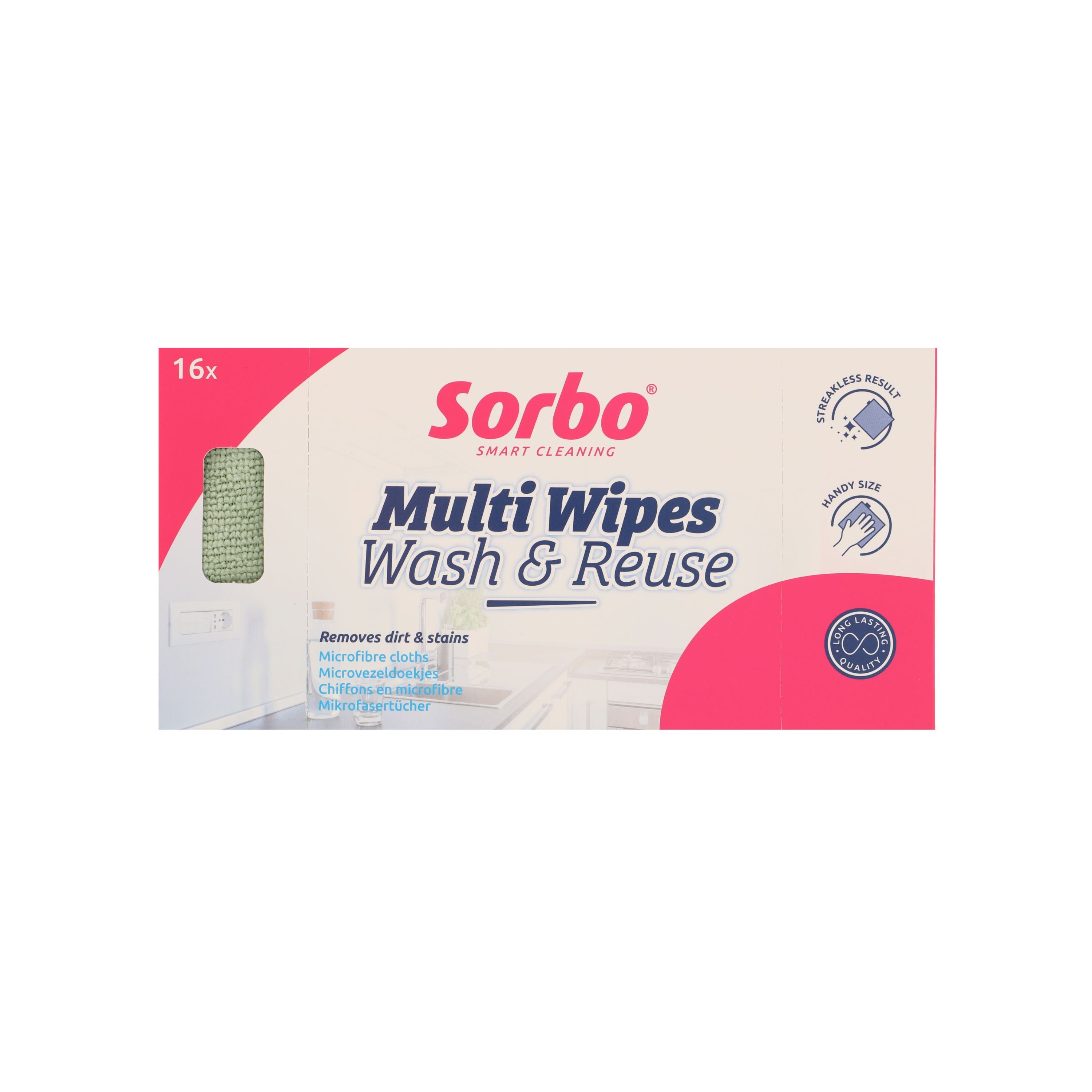 Sorbo Pack of 16 Multi Wipes MultiColoured Price Comparisons | Compare The Build