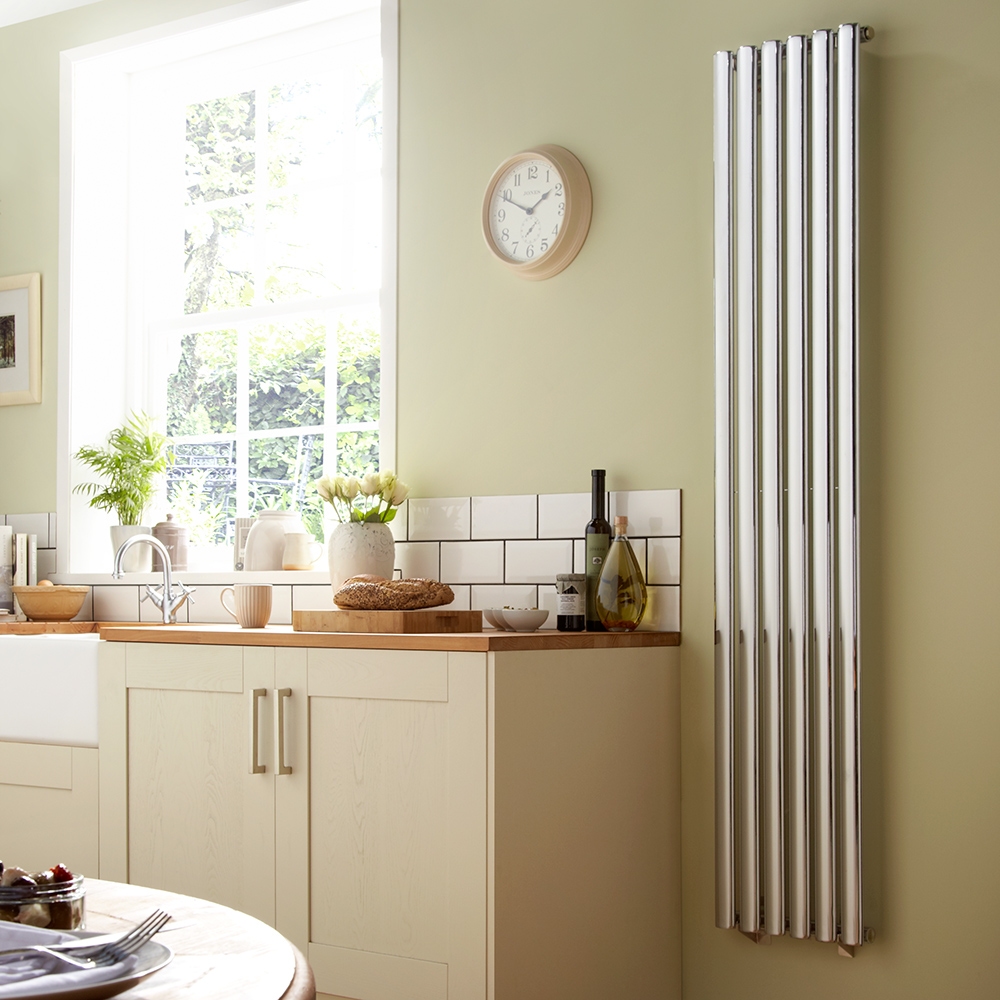 Towelrads Dorney Vertical Radiator, Chrome, 1800mm x 352mm | Compare The Build