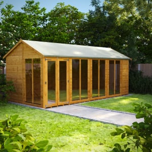 Power Sheds 18 x 8ft Apex Shiplap Dip Treated Summerhouse | Compare The Build