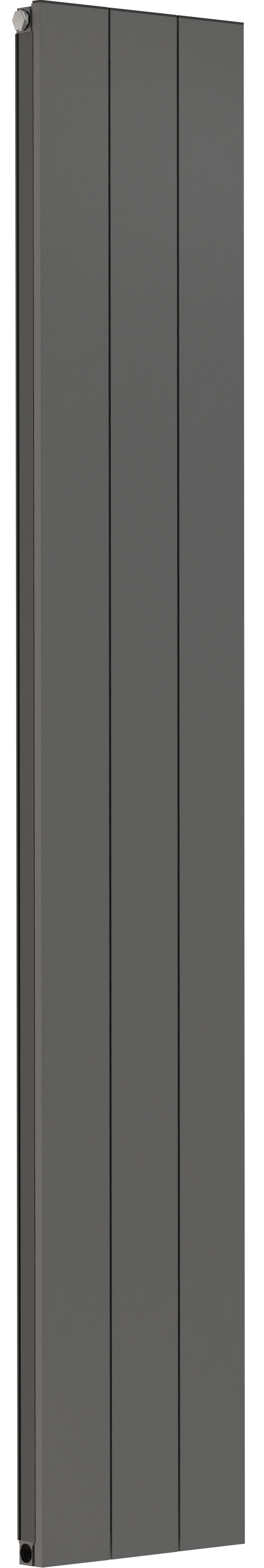 Towelrads Ascot Aluminium Vertical Radiator, Anthracite, 1800mm x 305mm Price Comparisons | Compare The Build