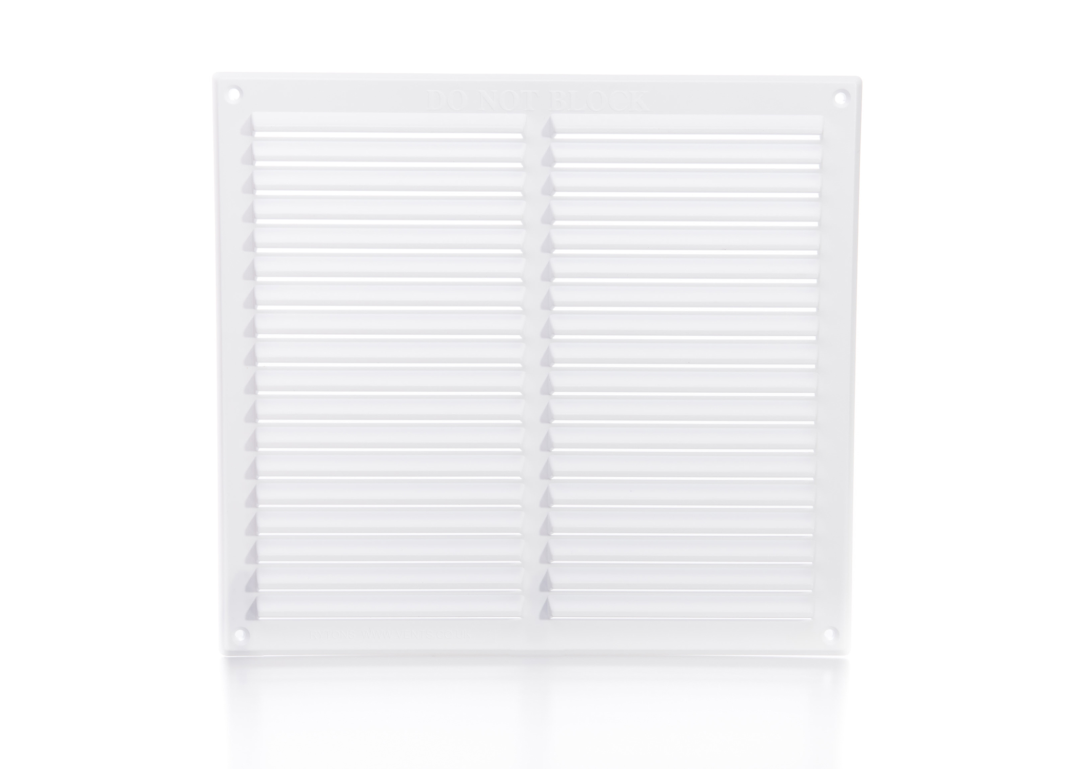 Rytons Building Products Ltd '9 x 9' Louvre Ventilator with Flyscreen - White Price Comparisons | Compare The Build