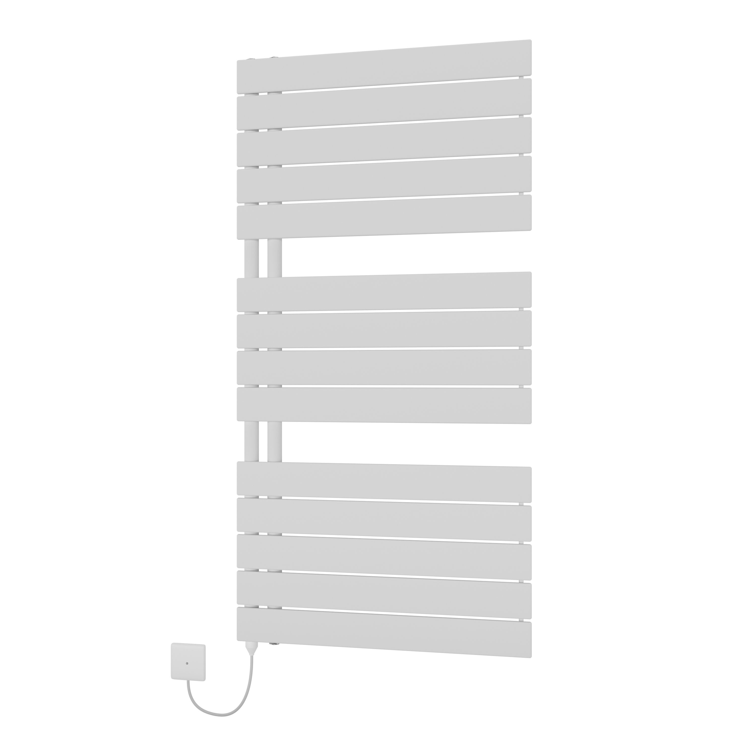 Ximax Vertirad Open Satin White Vertical Electric Towel Warmer Radiator, (W)600mm X (H)1195mm Price Comparisons | Compare The Build