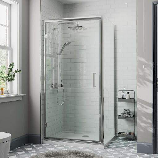 Diamond Hinged Shower Enclosure 1000 x 800mm - 8mm Price Comparisons | Compare The Build