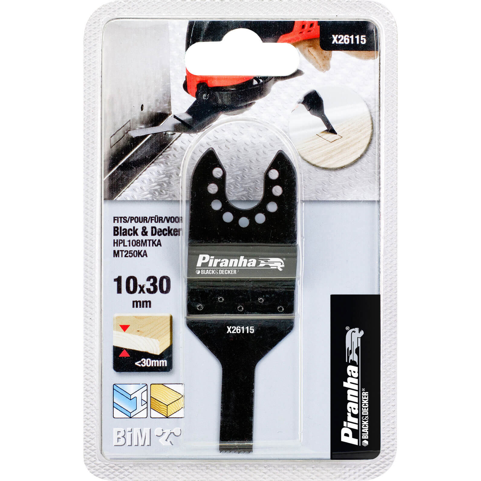 Black and Decker X26115 Piranha Oscillating Multi Tool BiMetal / Wood Plunge Cut Saw Blade 10mm Pack of 1 Price Comparisons | Compare The Build