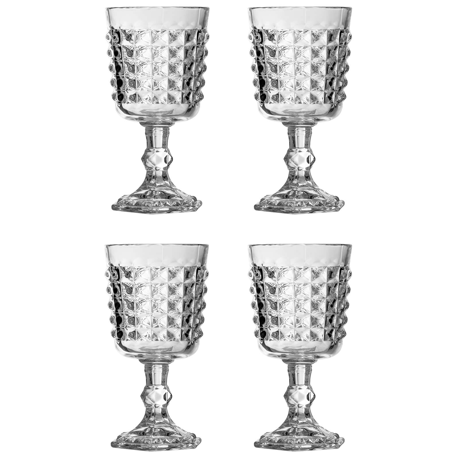 Pyramid Wine Goblets - Set of 4 | Compare The Build