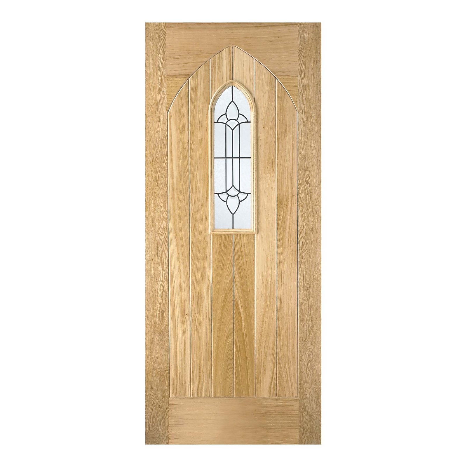 Westminster External Glazed Unfinished Oak 1 Lite Door - 838 x 1981mm Price Comparisons | Compare The Build