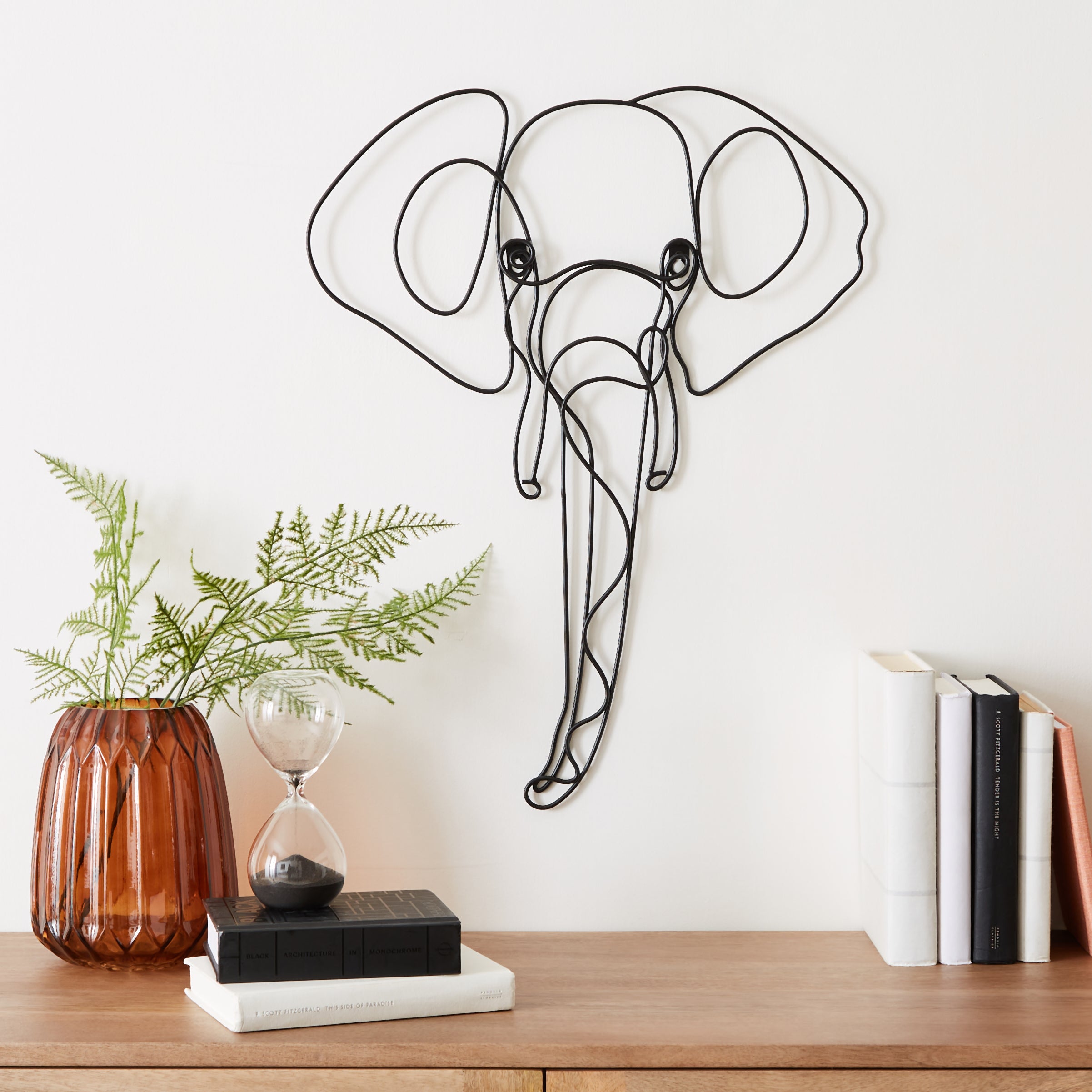 Elephant Wire Wall Art Black Price Comparisons | Compare The Build