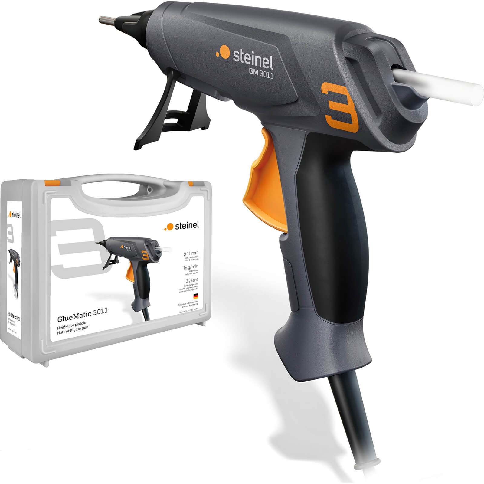 Steinel GLUEMATIC 3011 DIY Hot Melt Glue Gun in Case Price Comparisons | Compare The Build