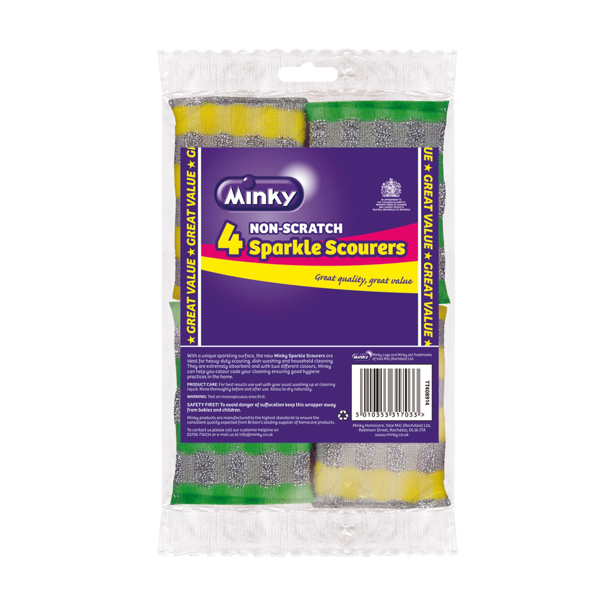 Minky Scourer Pad, Pack Of 4 | Compare The Build