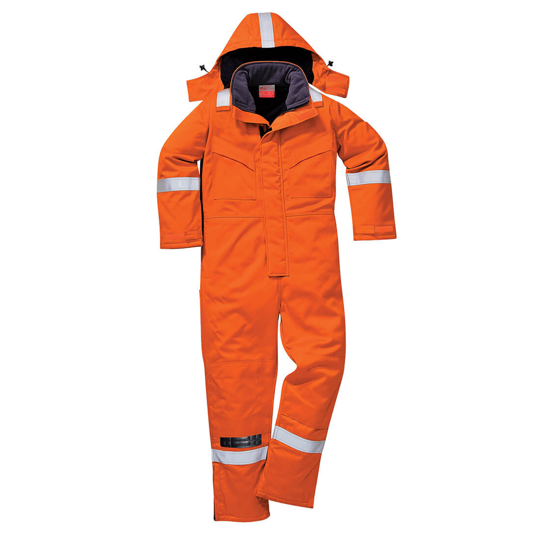 Biz Flame Mens Flame Resistant Antistatic Winter Overall Orange 3XL 32" | Compare The Build