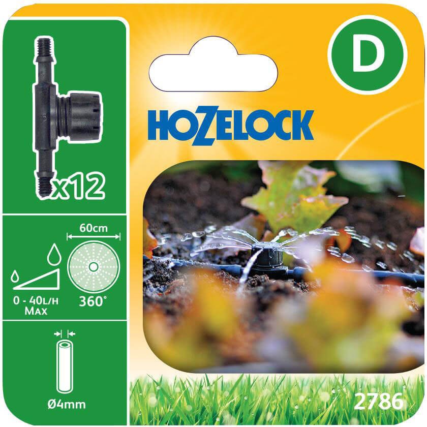 Hozelock HOZ27860012 2786 In Line Adjustable Mini Sprinkler 4mm (Pack 12) Price Comparisons | Compare The Build