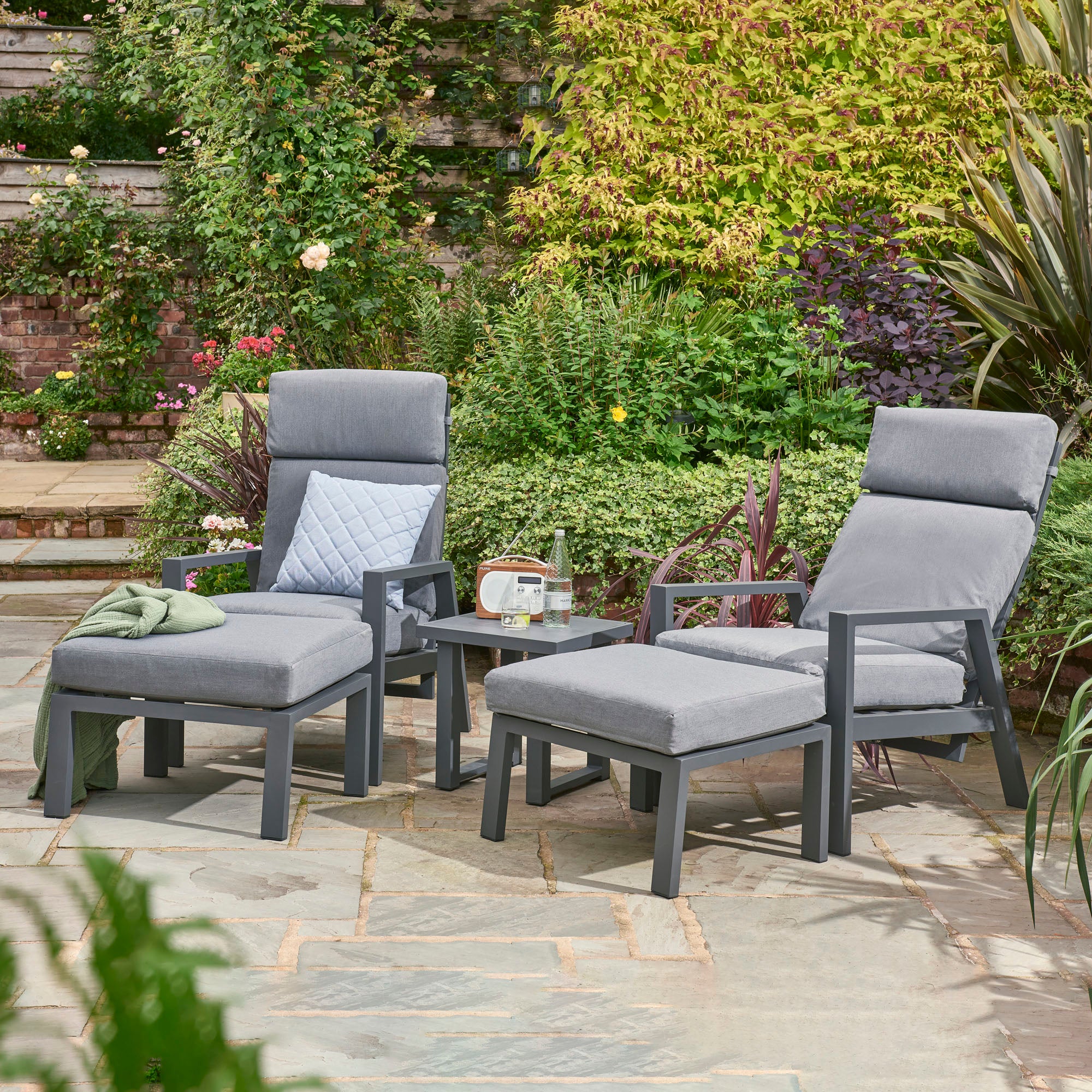 Titchwell Relax 2 Seater Coffee Set Dark Grey Price Comparisons | Compare The Build