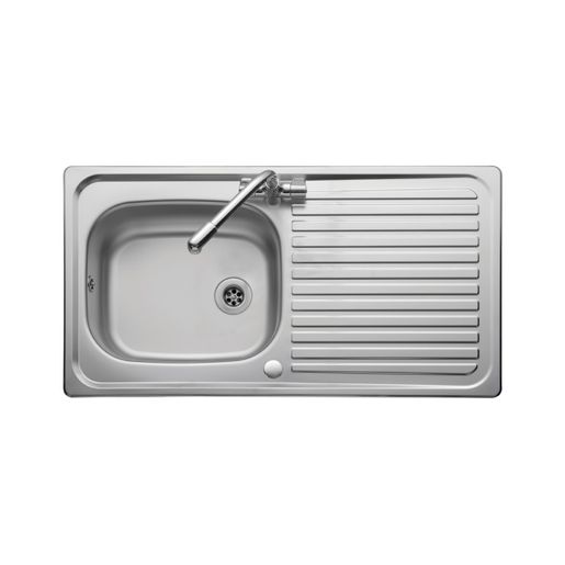 Leisure Linear Stainless Steel 1 Taphole Kitchen Sink 1.0 Bowl, Reversible | Compare The Build