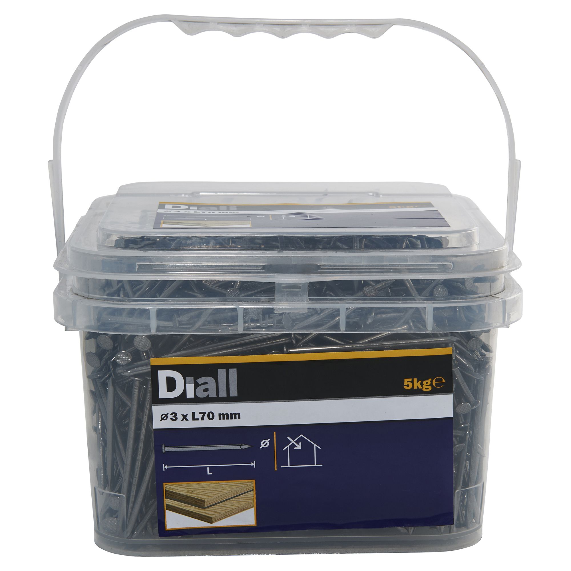 Diall Round Wire Nail (L)70mm (Dia)3mm, Pack Price Comparisons | Compare The Build