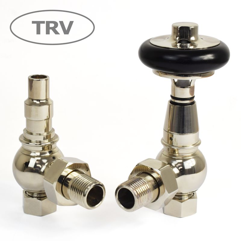 West Thermostatic Valves, Amberley, Polished Nickel Angled Price Comparisons | Compare The Build