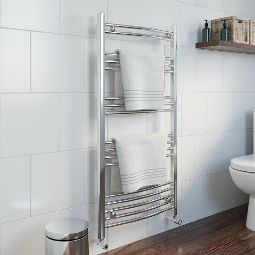 Essentials Heated Towel Rail Chrome 1200 x 600mm Curved Price Comparisons | Compare The Build