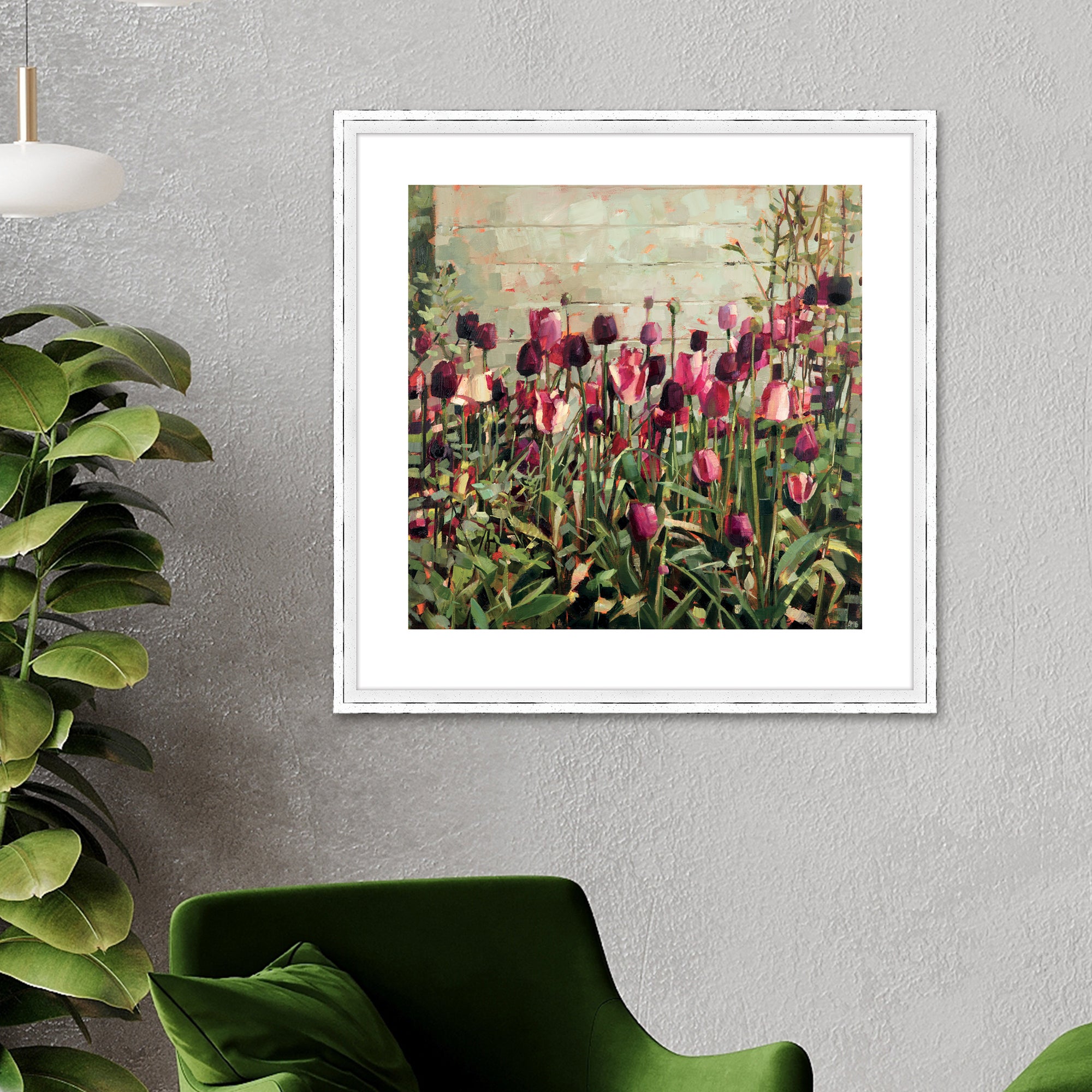 The Art Group Tulip Garden Framed Print MultiColoured Price Comparisons | Compare The Build