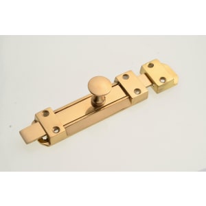 Wickes Brass Flat Tower Bolt - 140mm Price Comparisons | Compare The Build