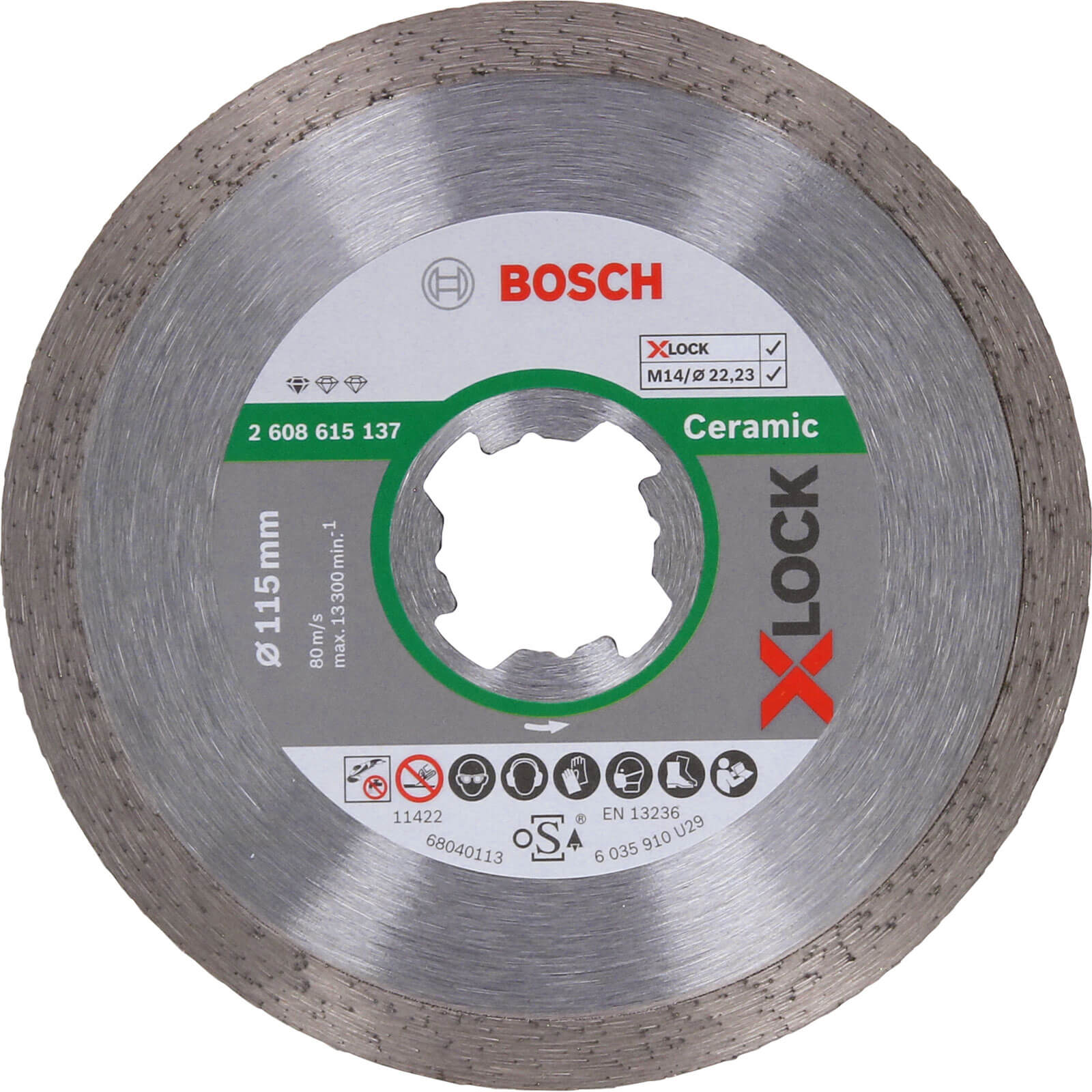 Bosch X Lock Standard Diamond Cutting Disc for Ceramics 115mm 1.6mm 22mm Price Comparisons | Compare The Build