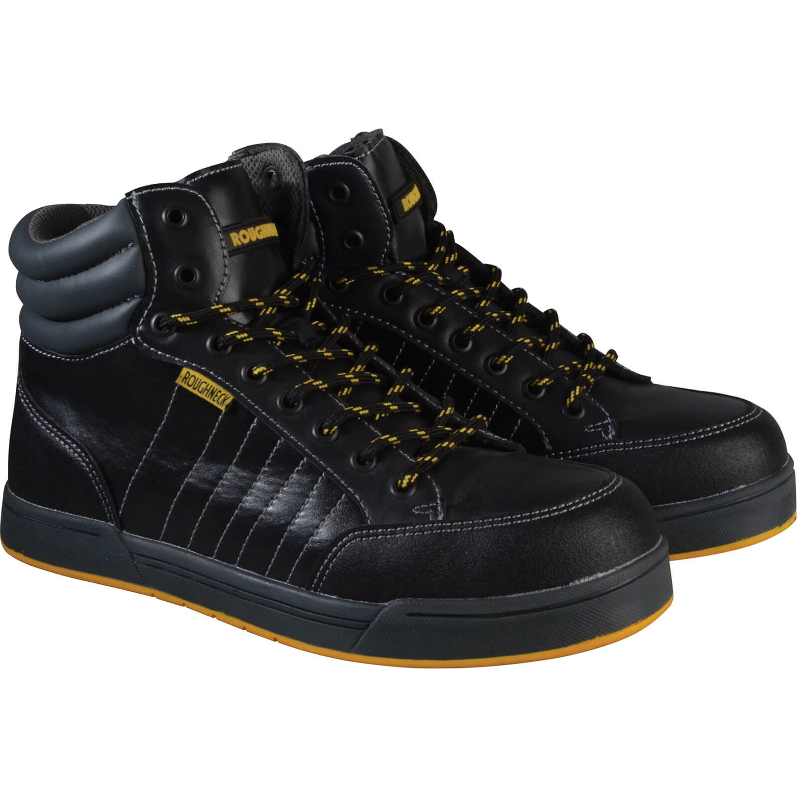 Roughneck Mens Raptor Hi Top Safety Trainers Black Size 12 Price Comparisons | Compare The Build