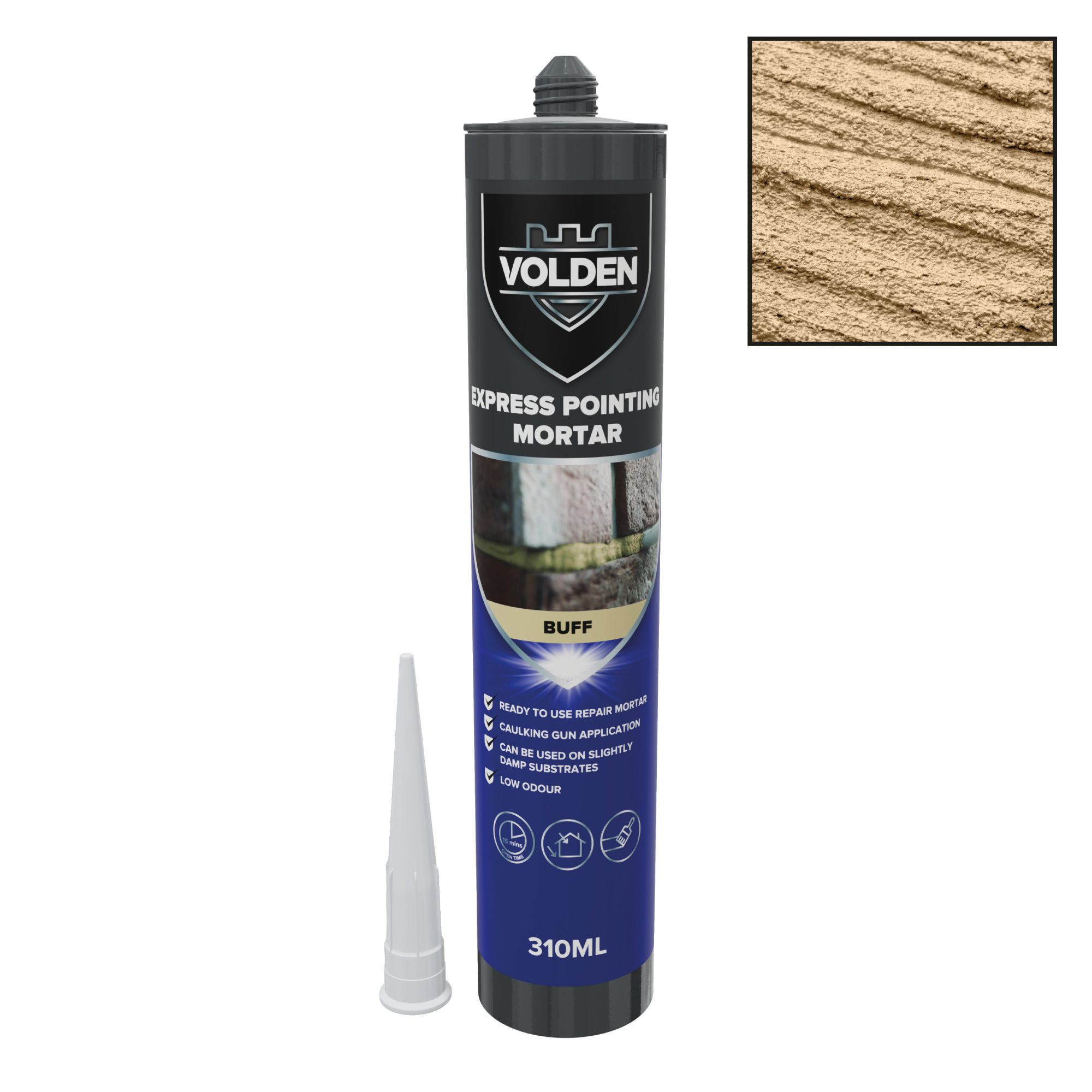 Volden Buff Pointing Mortar, 310Ml Cartridge - Ready For Use Price Comparisons | Compare The Build