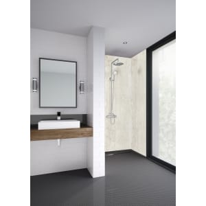 Mermaid Cubist Laminate Single Shower Panel - 2400 x 600mm Price Comparisons | Compare The Build