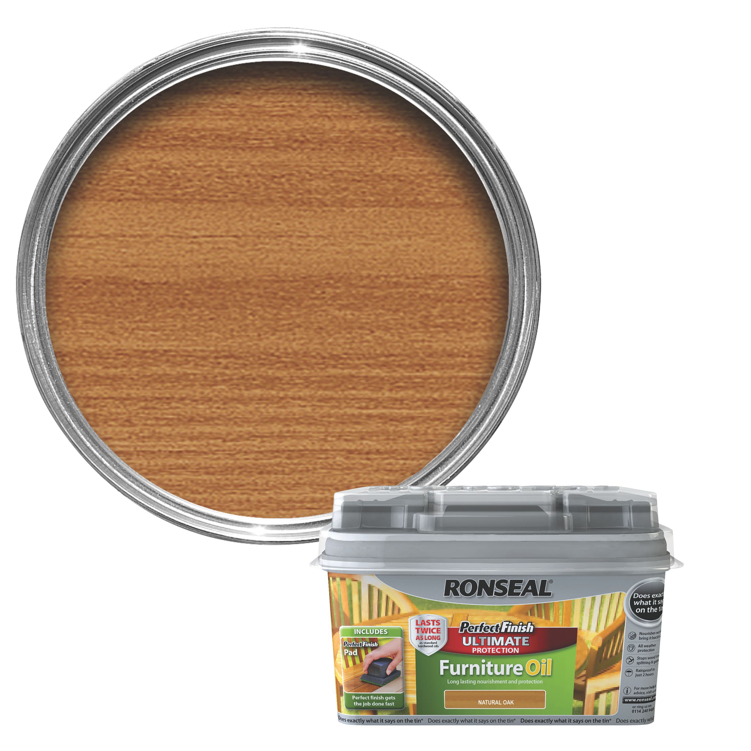 Ronseal Perfect Finish Teak Furniture Wood Oil, 750Ml Price Comparisons | Compare The Build