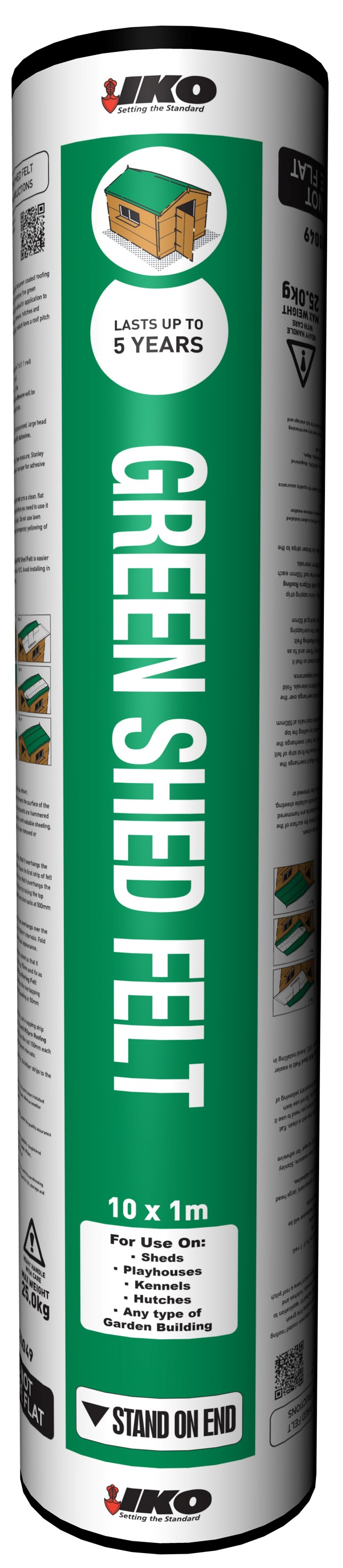 Iko Shed Felt Green Slate 1 x 10m Price Comparisons | Compare The Build