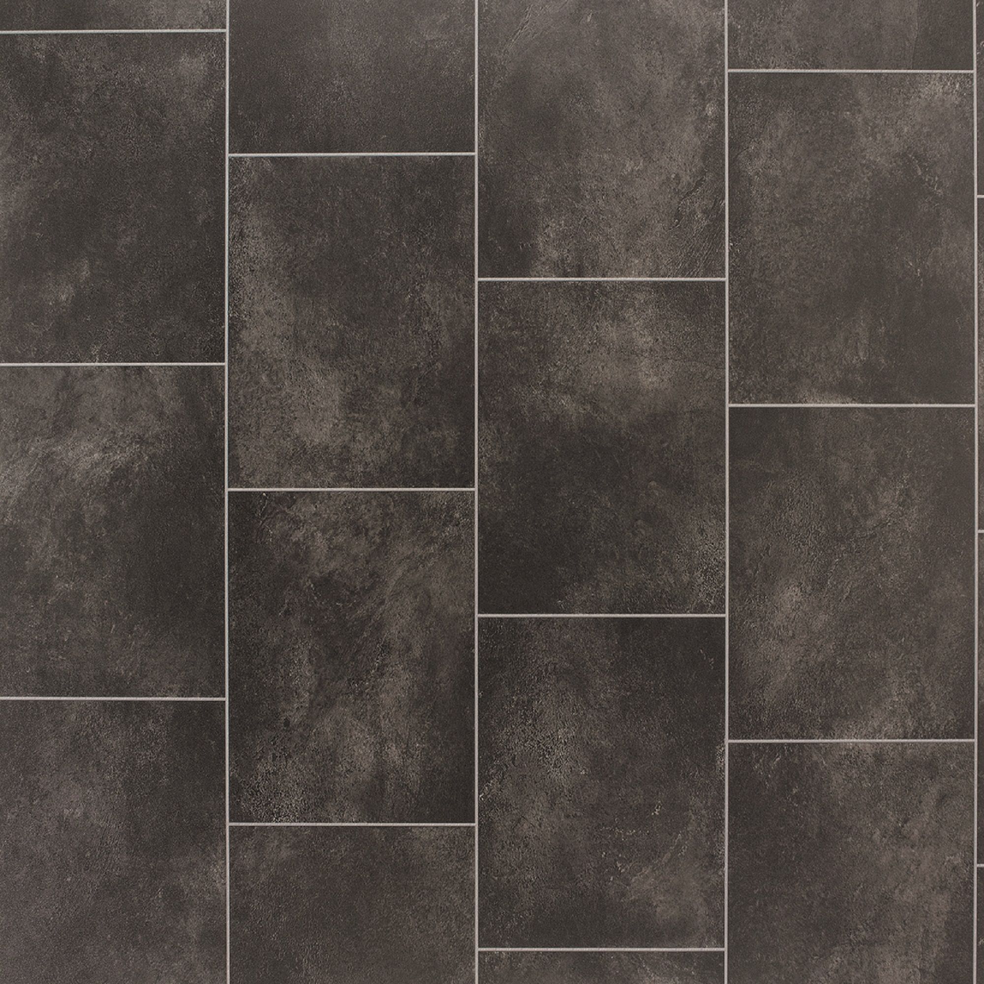 Black Slate Tile Effect Vinyl Flooring, 4M² Price Comparisons | Compare The Build