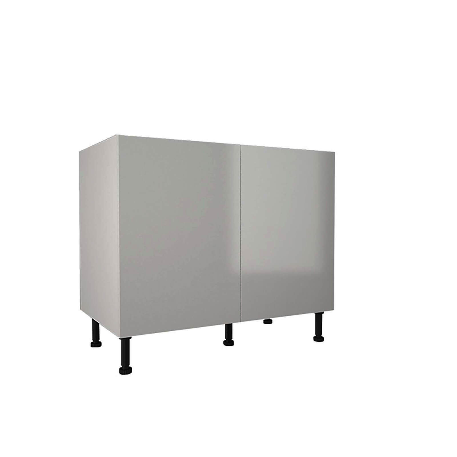 High Gloss Slab Grey 1000mm Base Unit Price Comparisons | Compare The Build