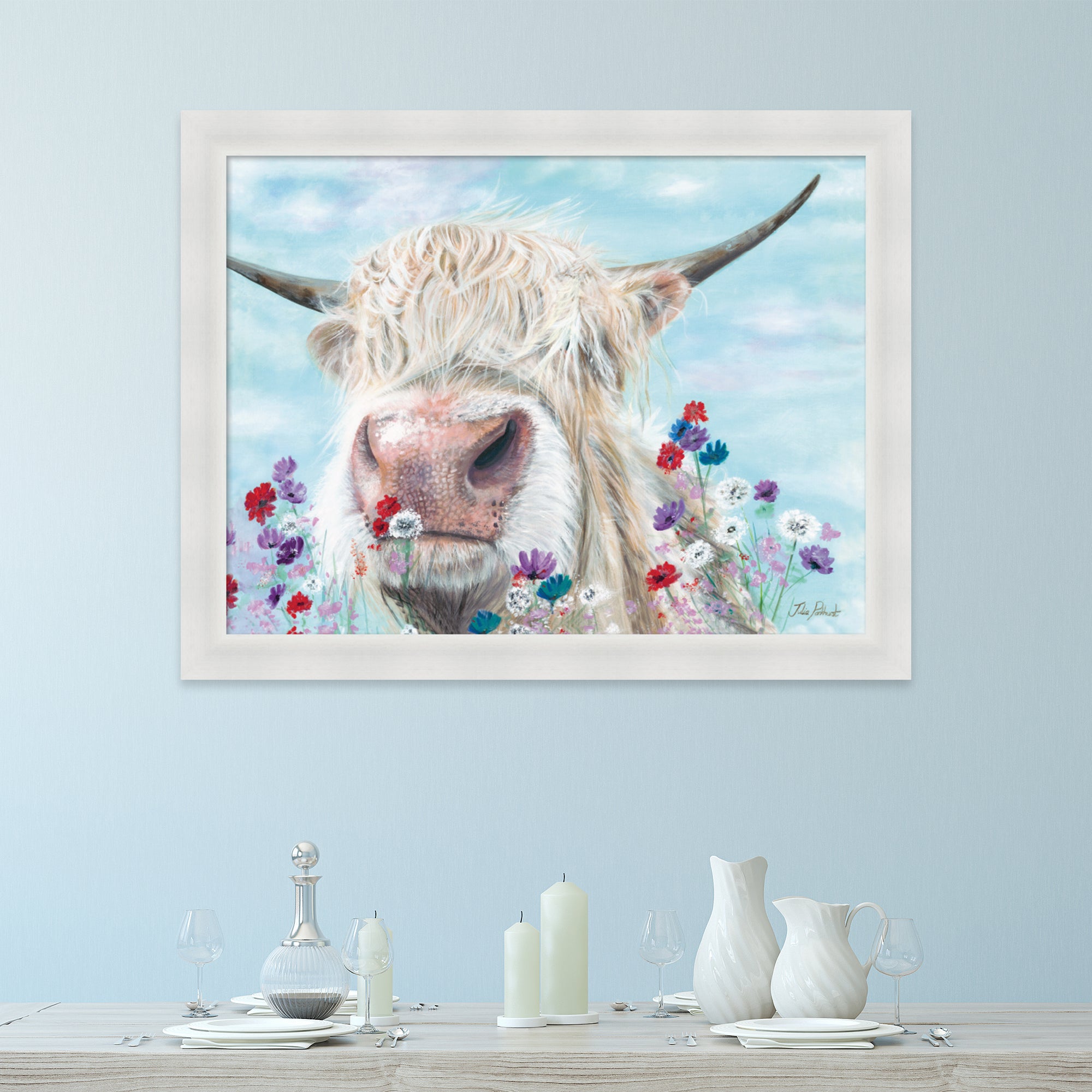 The Art Group Douglas With Flowers Framed Print MultiColoured Price Comparisons | Compare The Build