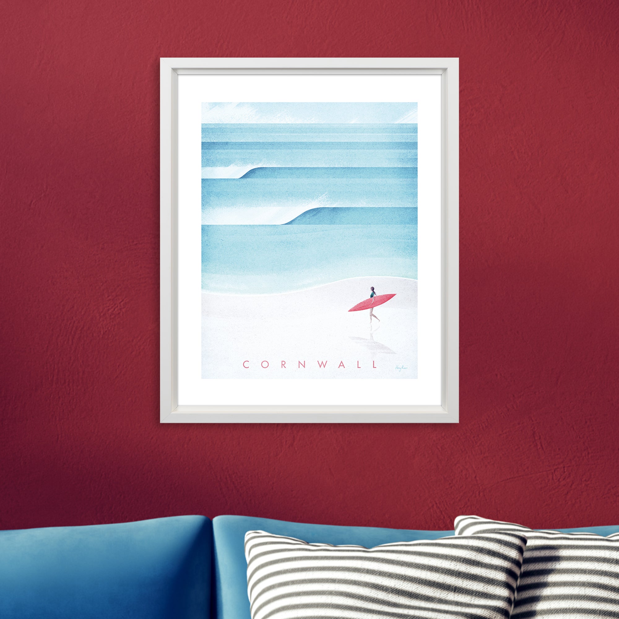 The Art Group Cornwall Framed Print Blue | Compare The Build